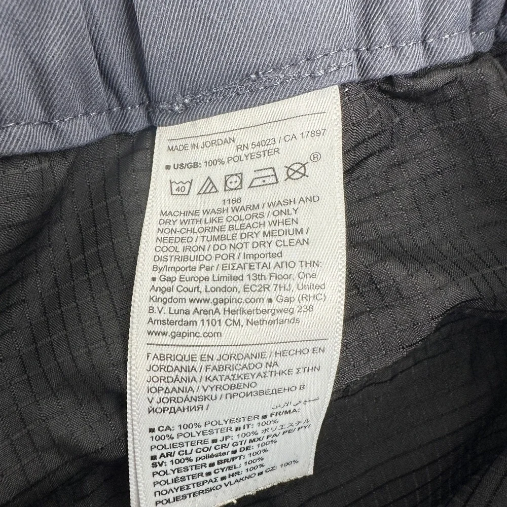 Banana Republic Athletic Fit Stretch Waist‎ Pants Gray Blue Men's 38x32